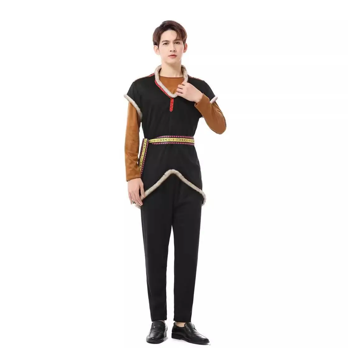 

Хэллоуин Косплей Hans Prince Kristoff Дети Взрослые Костюм для выступлений Сценический наряд Традиционная китайская этническая одежда