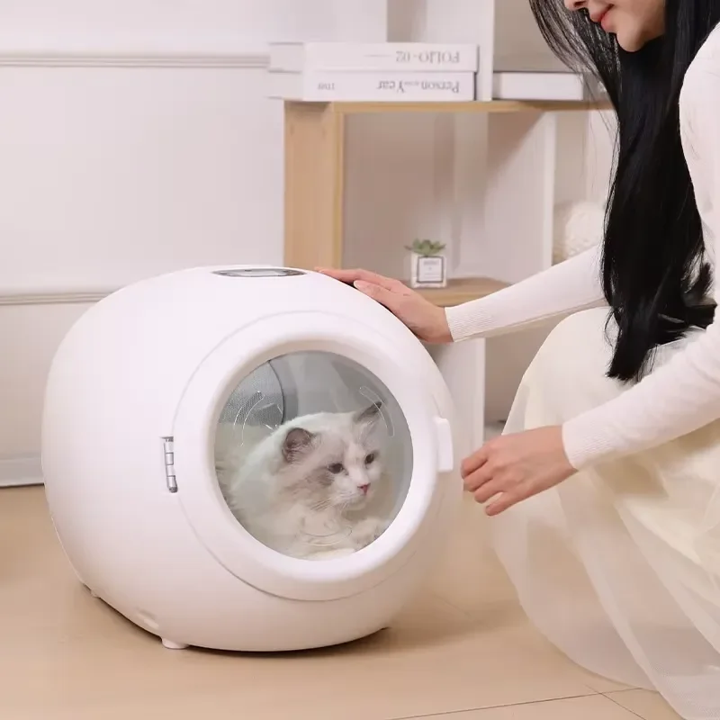 for Pet Household 110V Drying Box Dog Cat Bathing Dryer Quick-Drying Constant Temperature Silent Overheat Protection Non-Arm