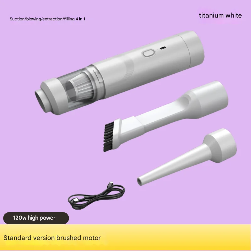 Powerful Cordless Handheld Vacuum - Strong Suction, Lightweight, Long Battery, Blowing Function, Perfect for Car, Home, Office,