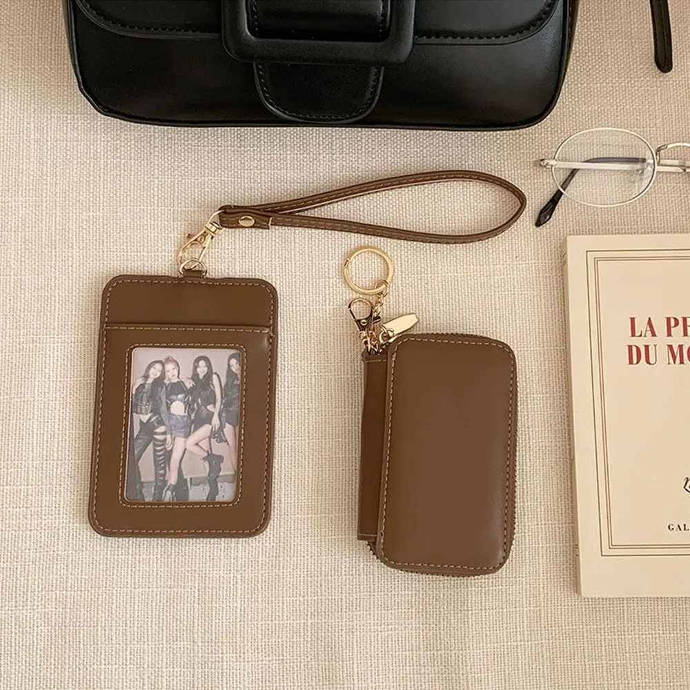 Cartera de moda con múltiples ranuras, minimonedero ligero de cuero PU, tarjetero