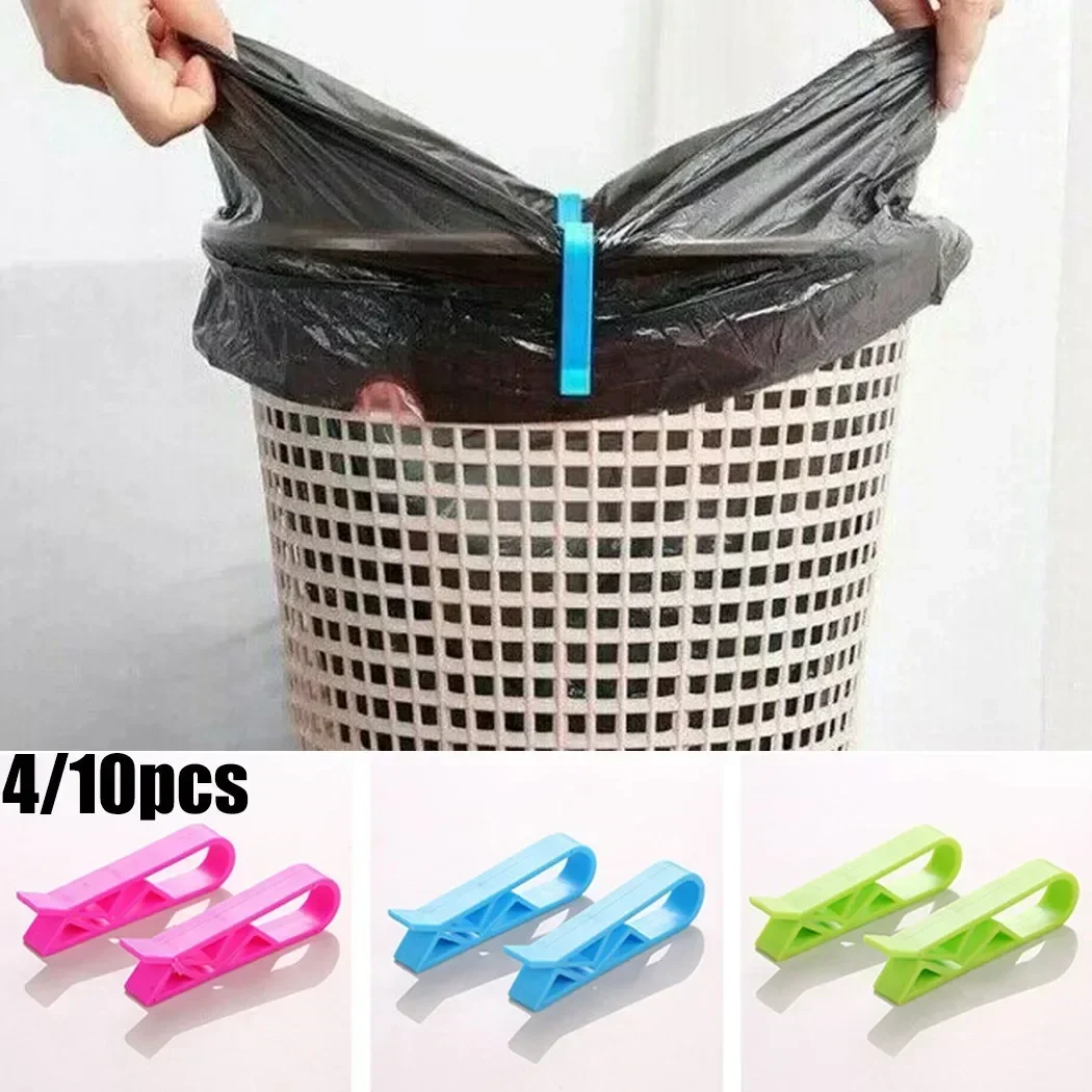 

Plastic Waste Creative Clamp 10pcs Accessories Clips Holders Dustbin Bin Garbage 4/ Bag Clips For Kitchen Bag Trash Skid