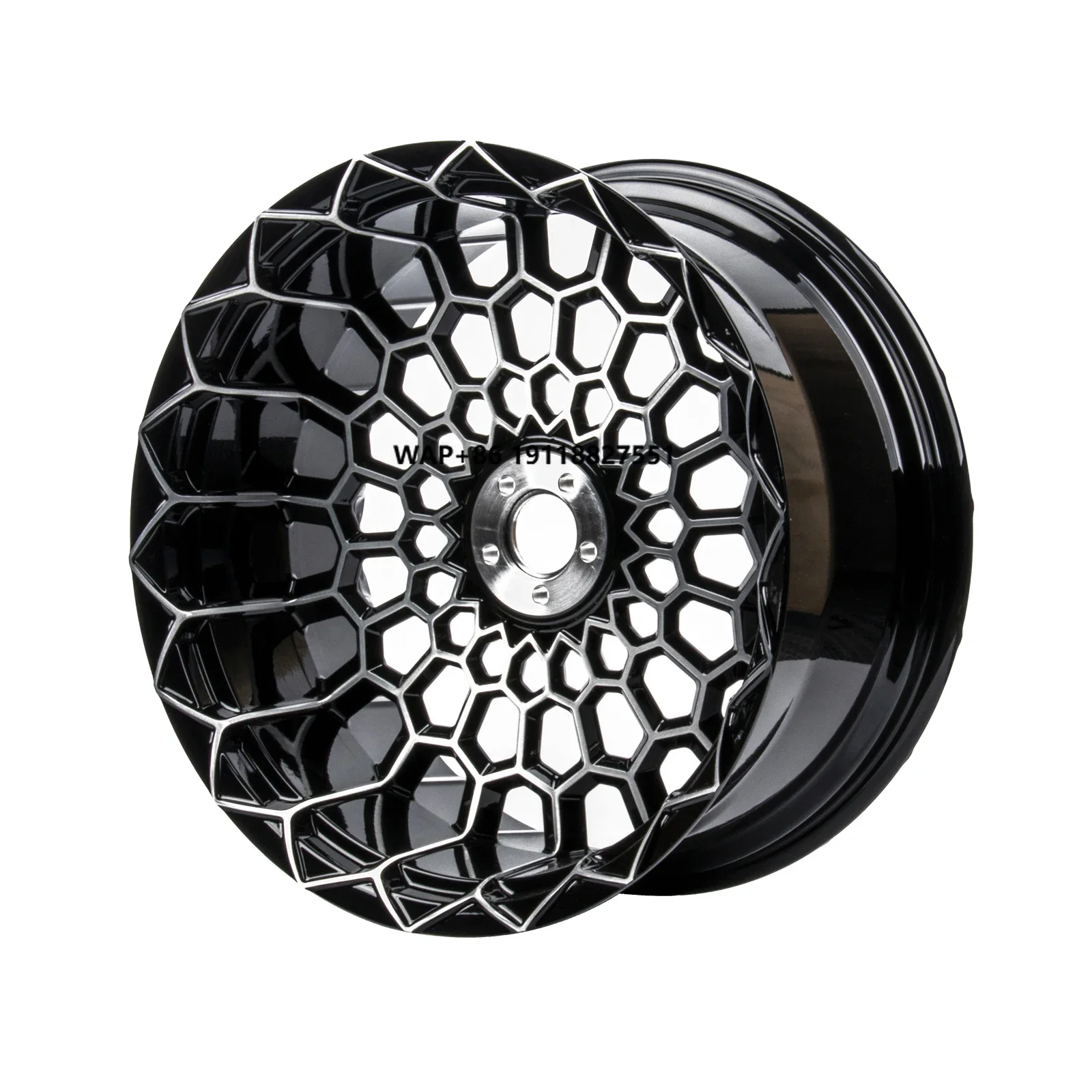 3D Custom Forged Hub/Wheel/Rim with Gloss Black Finish for 18-later harley Street bob Softail Standard Fatboy Breakout
