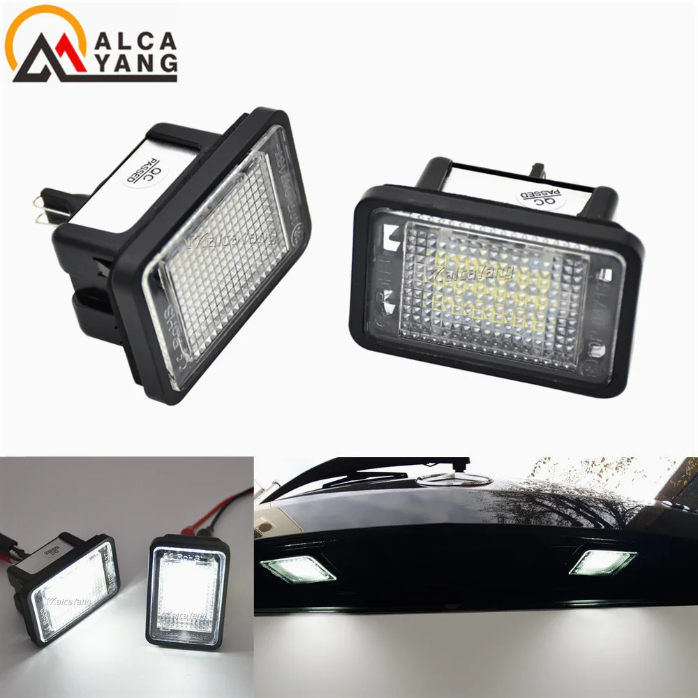 

For Car 2Pcs LED License Plate Lights Error Free LED Number Plate Lamp For Mercedes Benz GLK X204 2007-2013 A2048200156