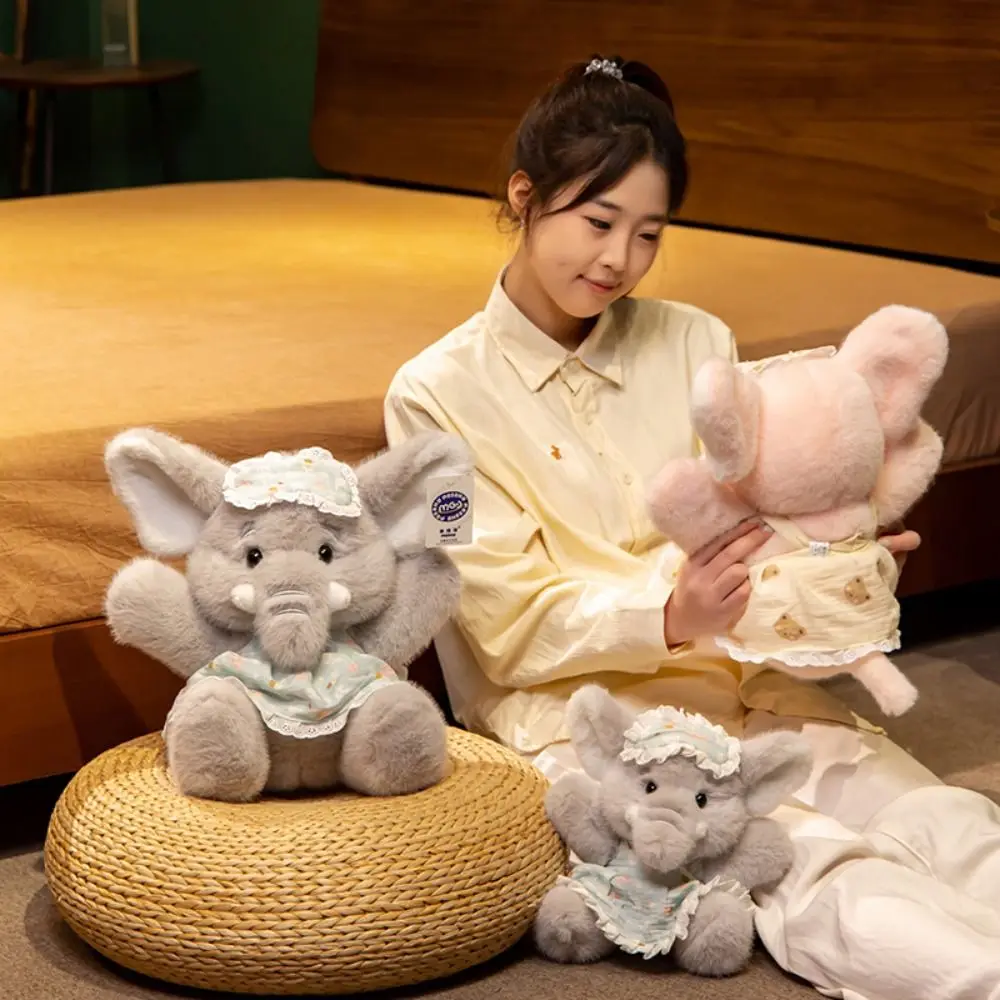 

PP Cotton Elephant Plush Doll Soft Fluffy Hugging Plush Toy 23cm/32cm Comfortable Stuffed Elephant Toy Kids Gifts