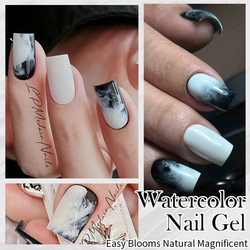 Imagen 2 del producto BORN PRETTY-esmalte de uñas en Gel de acuarela transparente, 10ml, para diseño de mármol, pintura artística de uñas, flor, belleza, manicura, barniz de Gel brillante