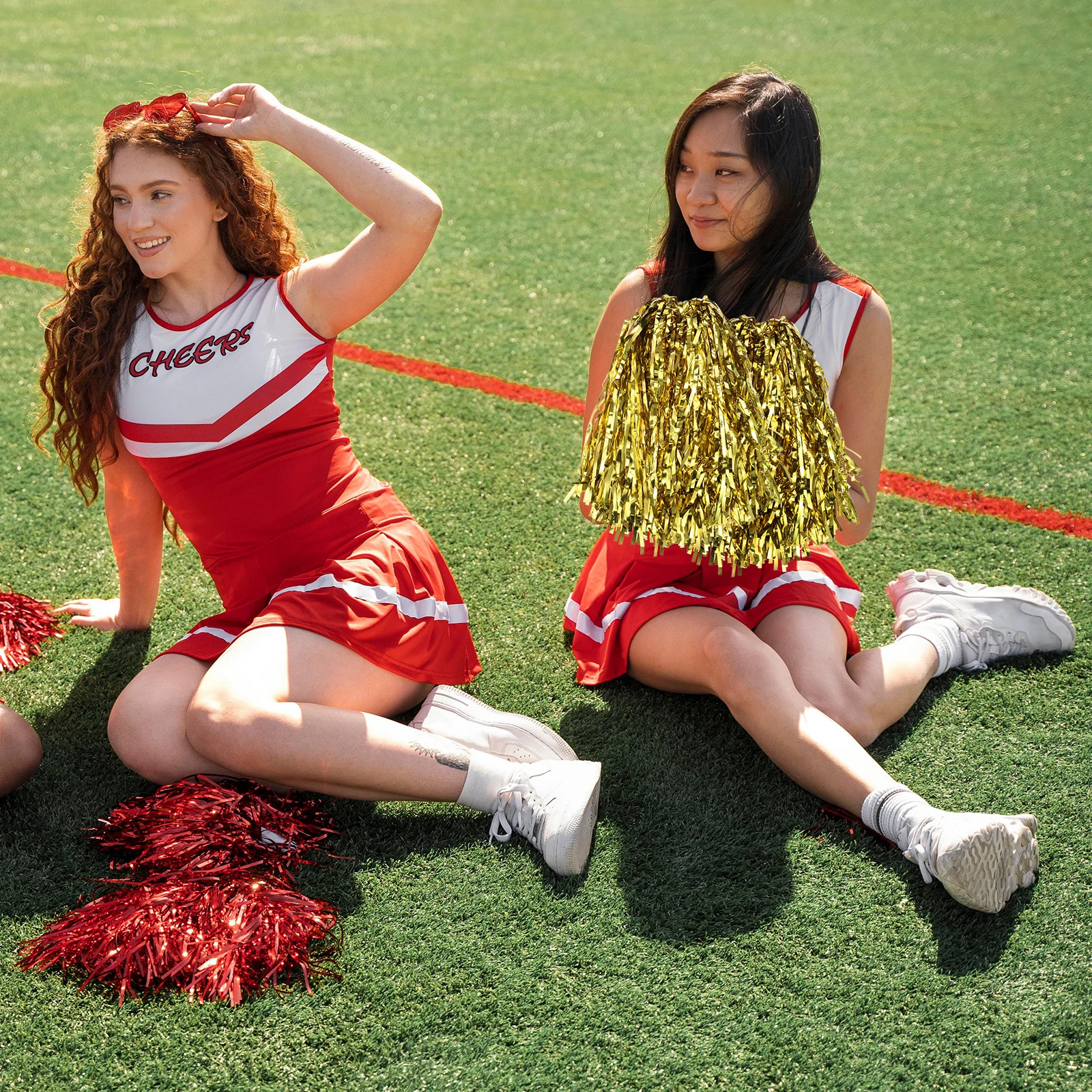 7Pairs Handheld Cheerleading Pompoms Multi Colors Durable Vibrant Cheering Supplies Party Decorations Pom Poms Cheerleading