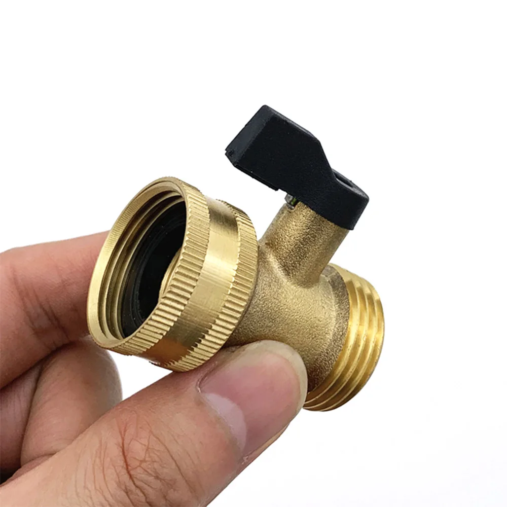 3/4 Zoll Messing-Kugelventil-Schlauchadapter 16mm Schnellkupplung für Bewässerungsschläuche, Verlängerung, Absperrventil, Gartenbewässerungsarmatur – Detail 4