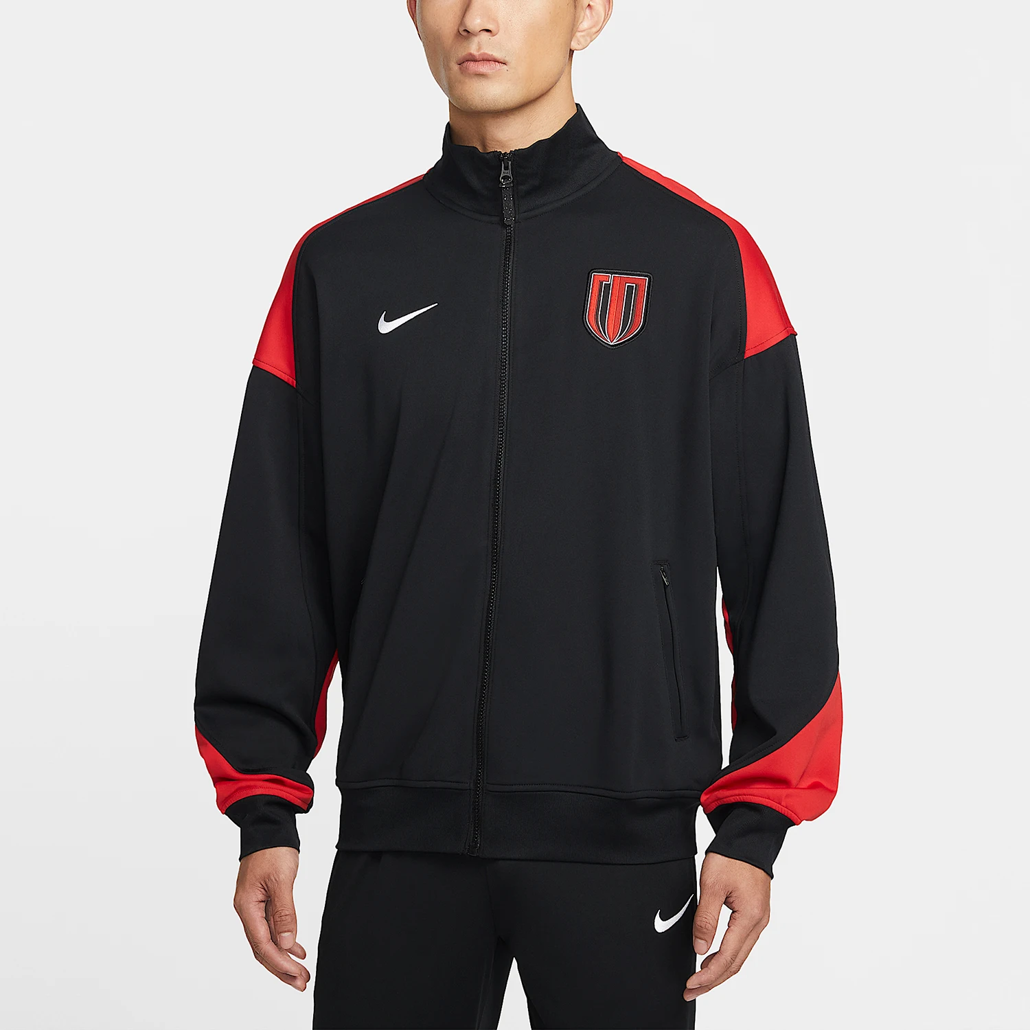 Nike genuine Dri FIT men's loose and plush long sleeved jacket jacket IQ0484-010