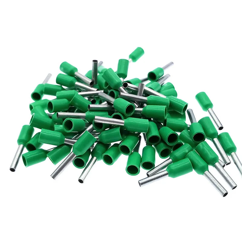 1000Pcs Insulated Tubular Terminal European Style Cold Pressed Terminal End Wire Connector Electrical Crimp Terminator