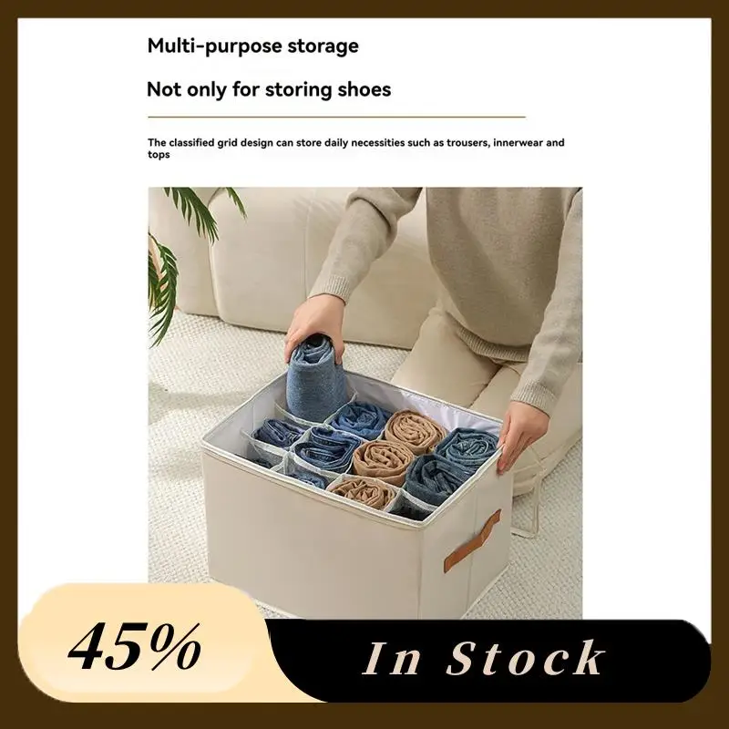 

A60Z Органайзер для обуви с прочной ручкой сверху для шкафа, комплект из 2 предметов с прозрачной крышкой, для хранения обуви в шкафу, бежевый