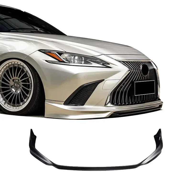 Wholesale Polished Plastic Front Bumper Lip Trim Body Kit with 3M Tape for Lexus ES300H ES350 from 2018