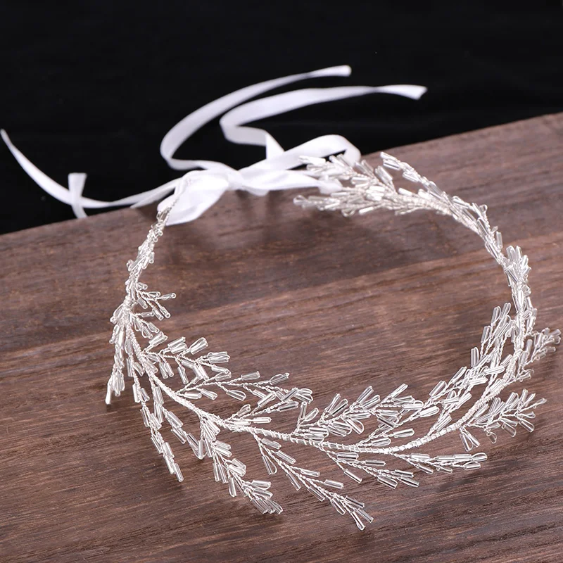 AiliBride Hair Vine Wedding Headband Tiara Crystal Bridal Headpiece Wedding Hair ornaments Tiara Hairband Women Hair Jewelry