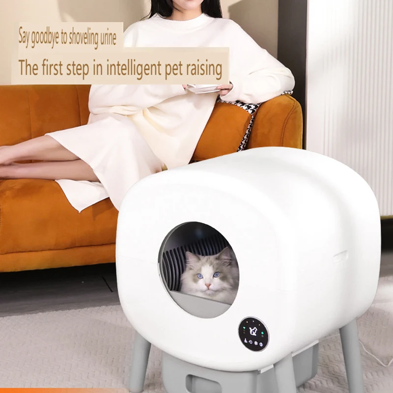 13L Large Capacity App Control Version Enclosed Self Cleaning Automatic Cat Toilet Furniture Smart Intelligent Cat Litter Box