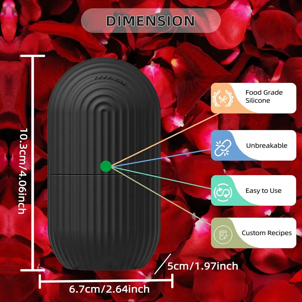 얼굴과 눈을 위한 아이스 롤러, 아이스 페이스 롤러, 얼굴 미용 아이스 롤러 스킨 케어 도구, 아이스 페이셜 큐브, 실리콘 아이스 몰드