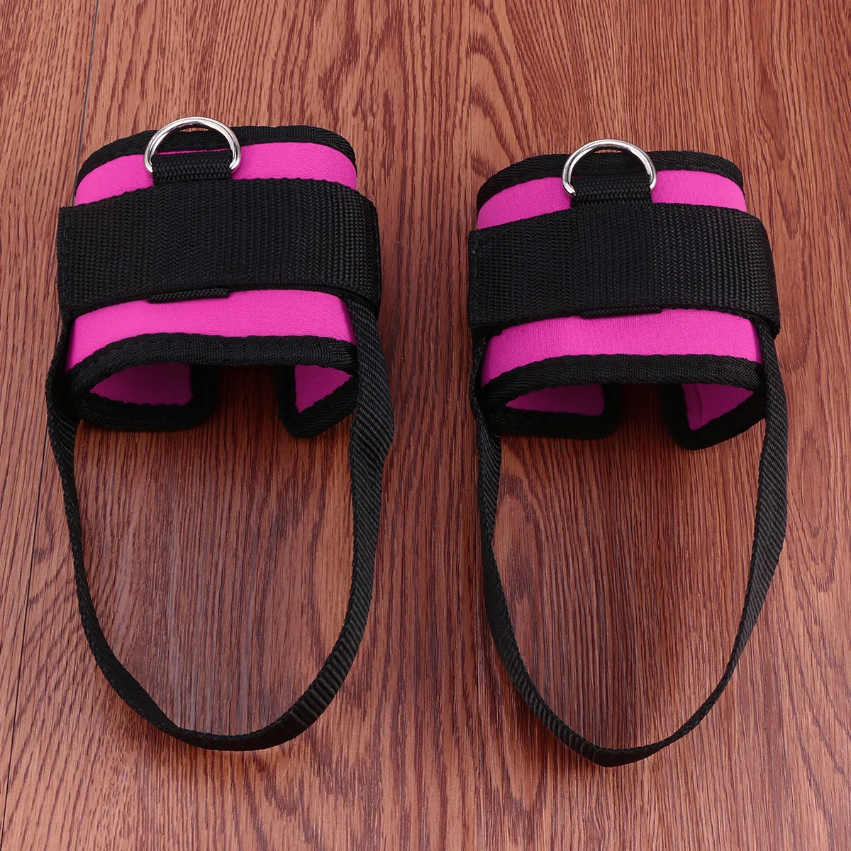 

2pcs Padded Ankle Strap For Leg Glute Exercises D-Ring Cuff Workout Resistance Training Cable Machine Compatible Exercise Strap