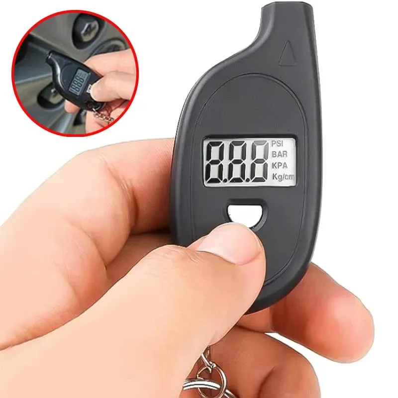 Portable Car Tire Pressure Tester Digital LCD Display Car Truck Bicycle Instrument Tester Tire Diagnostic Tool