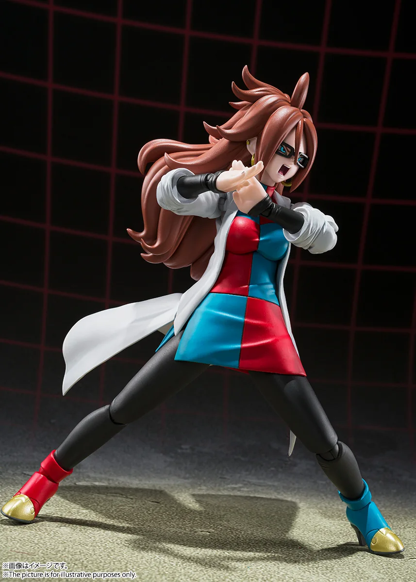 In Stock Original Brand New Dragon Ball S.H.Figuarts Shf Android 21 Action Figures Lab Coat Anime Model Toys Collectiable view 4