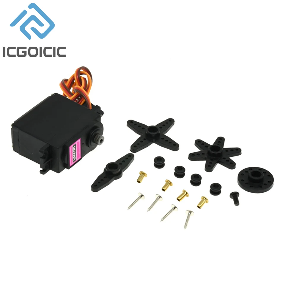 MG996R MG946R MG995 Metal Standard Steering Gear 180 ° 360 ° Digital Robot 20KG Steering Gear image 6
