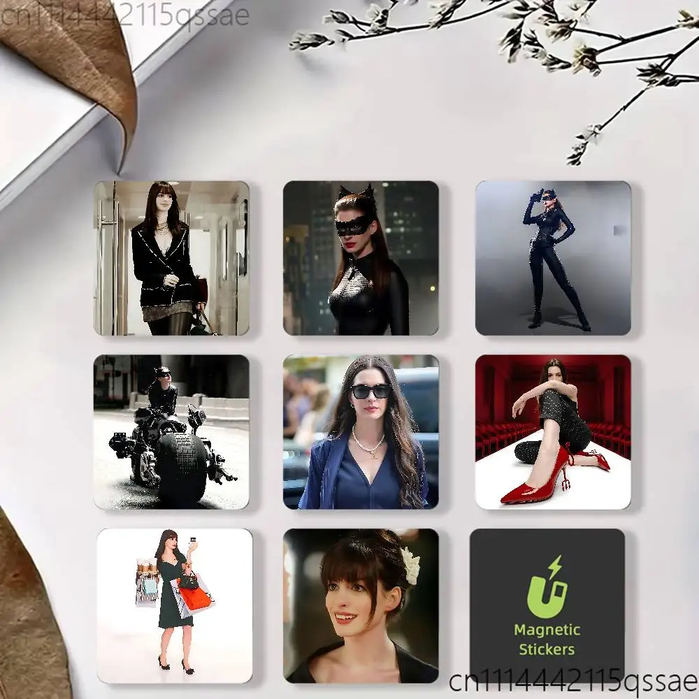 A-Anne H-Hathaway Refrigerator Magnet Creative Kitchen Home Decoration Soft Magnetic Decor Festival Gifts Multi Scene Use