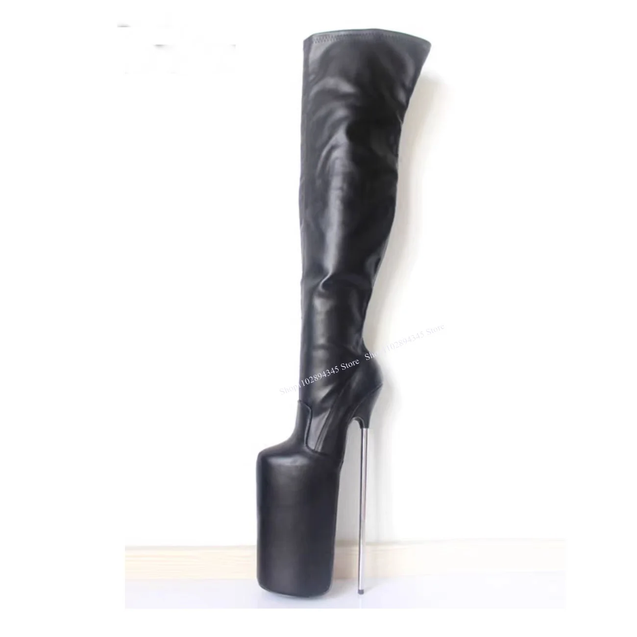 Red Over Knee High Platform Boots Pointed Toe Thin High Heel Fashionable Cool Sexy Western Winter Woman Shoes Zapatillas Mujer