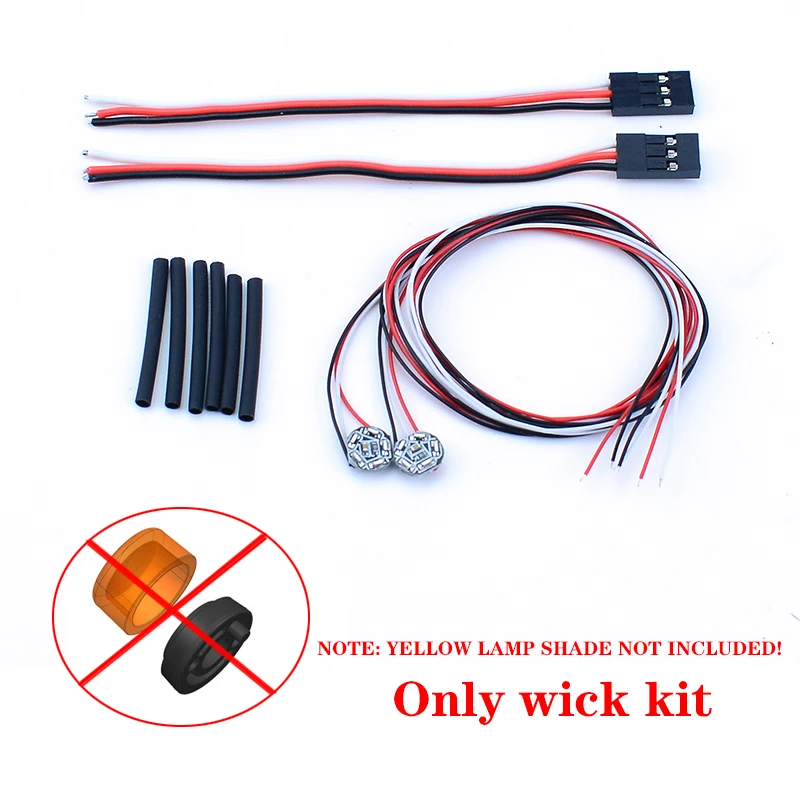 JUWUBA LED 5v Roof Rotating Wick Kit Light Board for 1/14 Tamiya RC Dump Truck SCANIA 770S 8×4 56371 Car Accessories