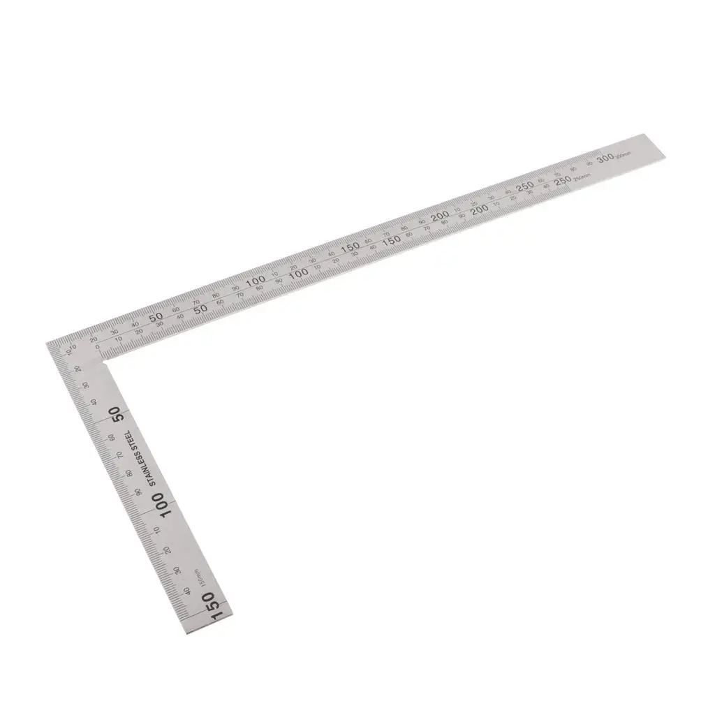 Precision Stainless Steel Carpenter Square L-square Ruler 90 Degree Measuring Tool for Framing