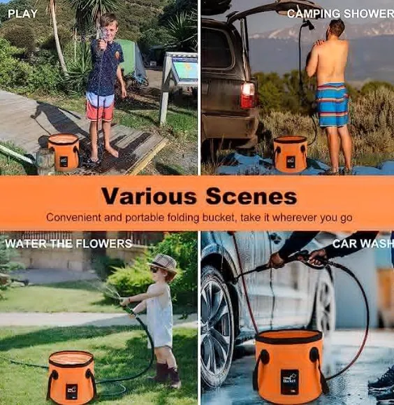 Portable Electric Shower Pump for Outdoor Camping, Hiking Backpacking, Beach Trips, Pet Bathing, Watering Plants