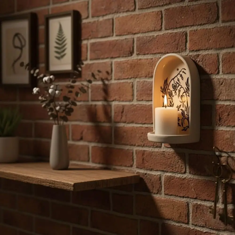 Decorative Design Sacred Wall Niche Wall Art Sacred Collection Decorative Wall Niche Jewelry Trays Candle Holders