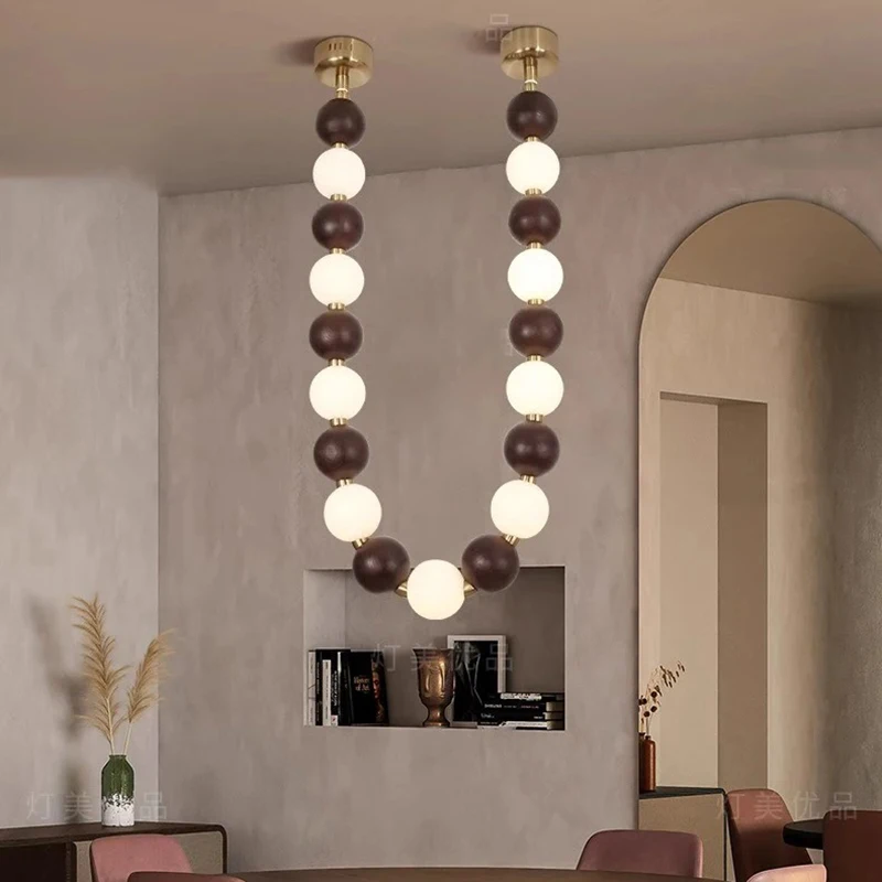 

Светильник-подвеска LED для дома в стиле лайт-люкс, для лестницы, гостиной, столовой, внутреннее освещение