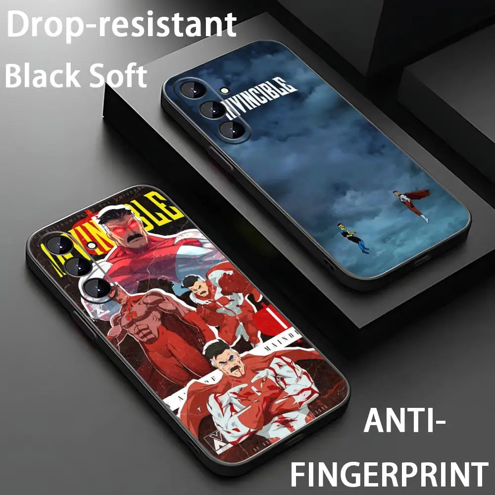 Popular Invincible Cartoon  Phone Case For Samsung Galaxy A56 A16 A36 A26 A06 A55 A54 A15 A35 A25 Soft Black