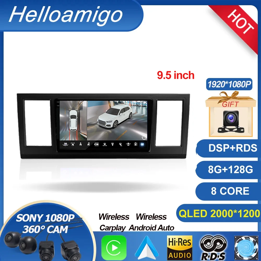 

2K For Volkswagen VW Caravelle T6 T6.1 2015-2020 Car Multimedia Android 13 Radio GPS 360 Panoramic DSP 4G LTE Head Unit DAB