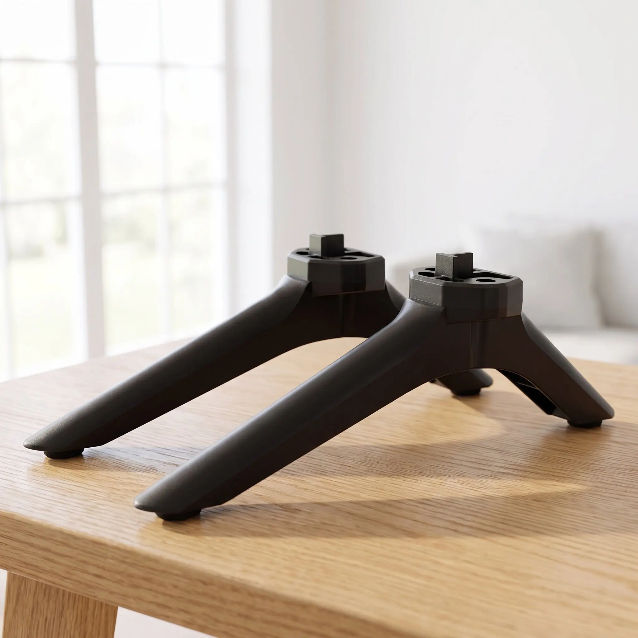 1 Pair Plastic Tv Support Feet Compatible For Hisense 32 Inch Tv Flat Screen Base Leg Television Stand Feet Support Bracket