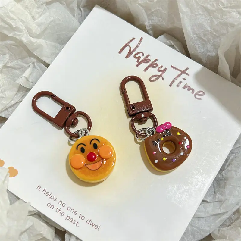 Candy toys  Anpanman Anime Keychain Original Cute Creative Simulation Alkali Water Bread Gift Bag Decoration for Best Friends