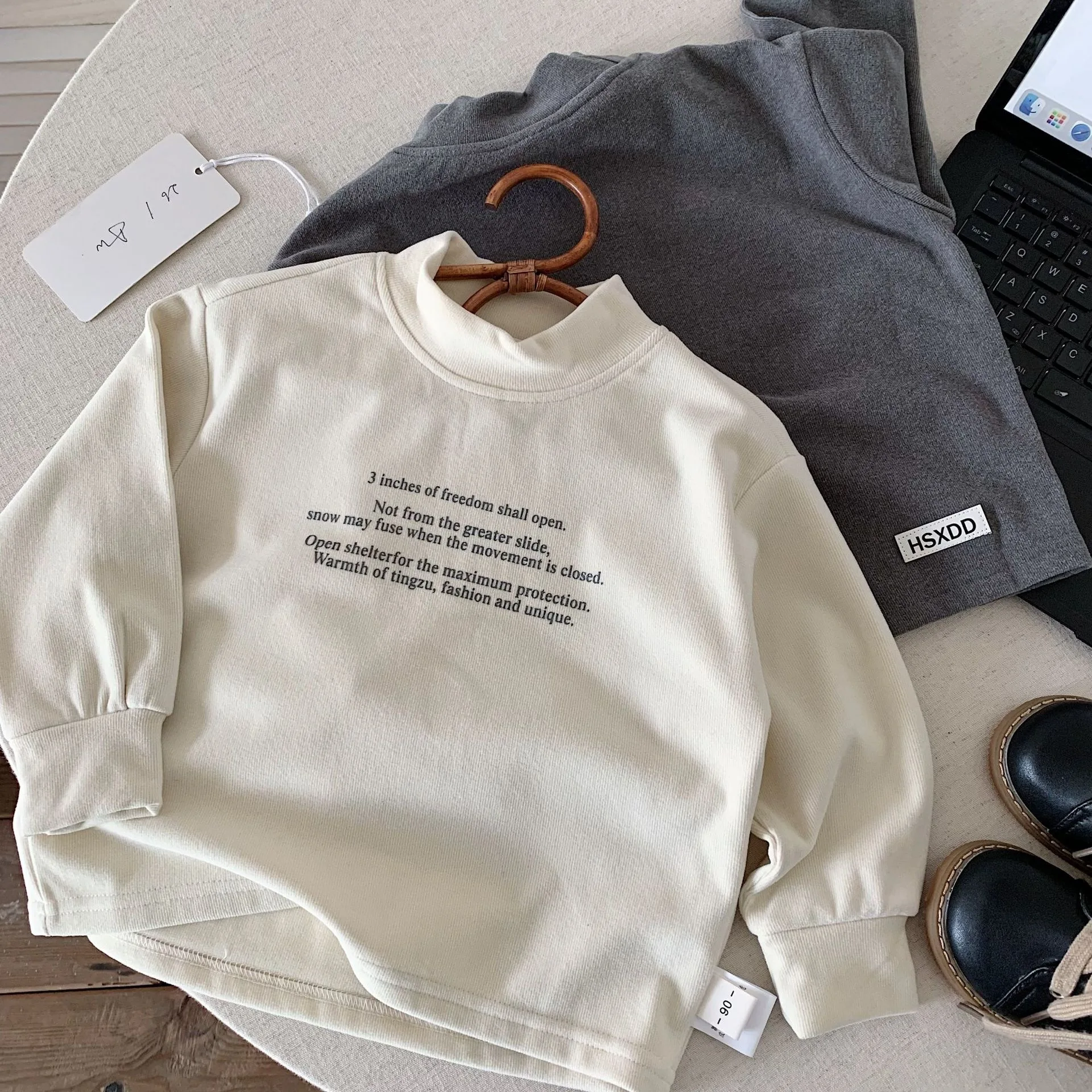 Children Clothes Kids Casual T Shirt 2026 Winter New Boys Letter Pullover Fashionable Long Sleeve Soft Comfortable Top