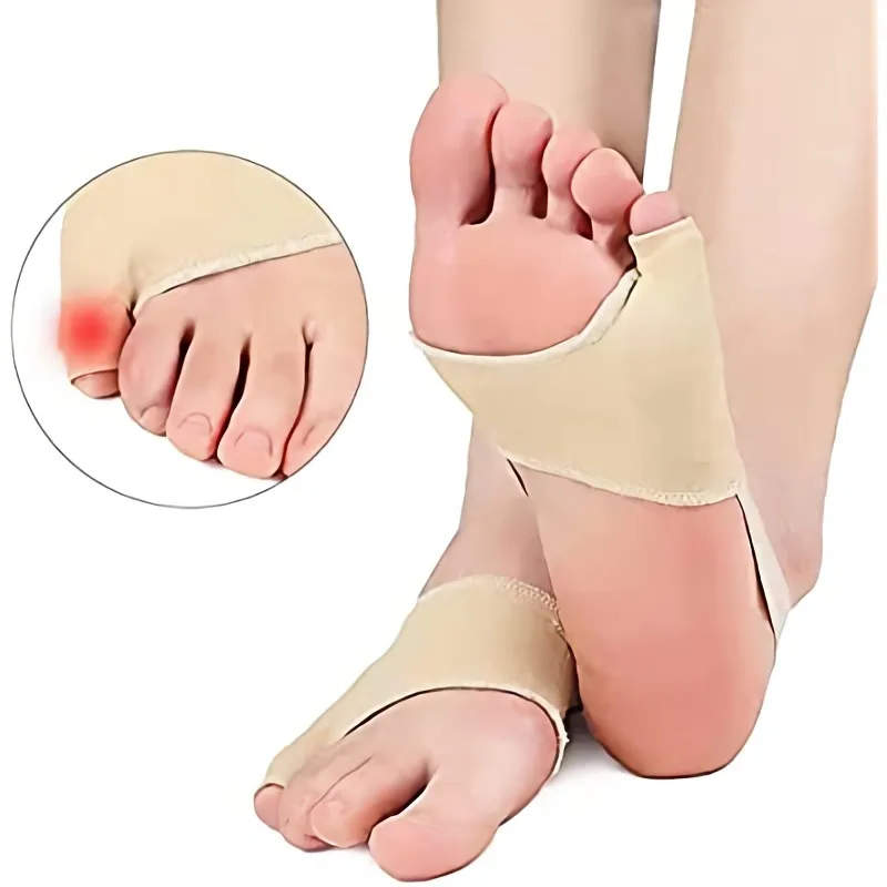 Correia de dedo do pé antiderrapante, 2 peças = 1 par, cuidados com os pés, gel de hálux valgo, almofadas de dedo do pé, ferramentas de pedicure, corretor profissional de joanete