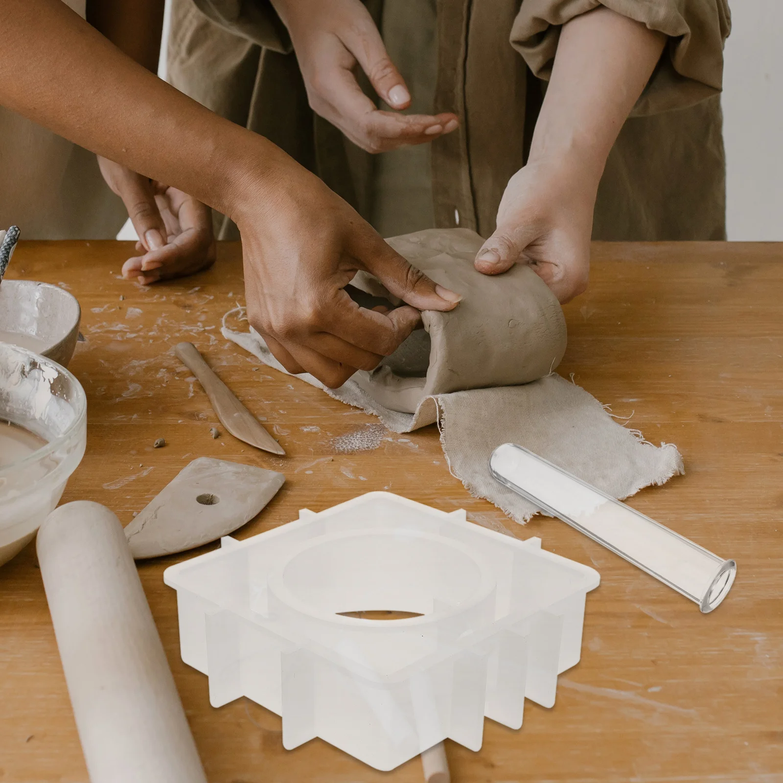 

7Pcs Reusable Silicone Vase Mold Flexible DIY Mold for Craft Decoration Home Art Making Adornment Mould DIY Mould