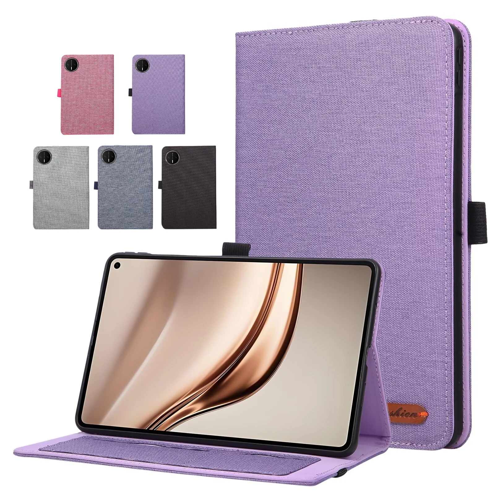 

Case For Huawei MatePad Mini 8.8 2025(MLR-AL00/MLR-AL10) Denim Fabric Front cover TPU Soft Back Cover Flip Stand Tablet Cases