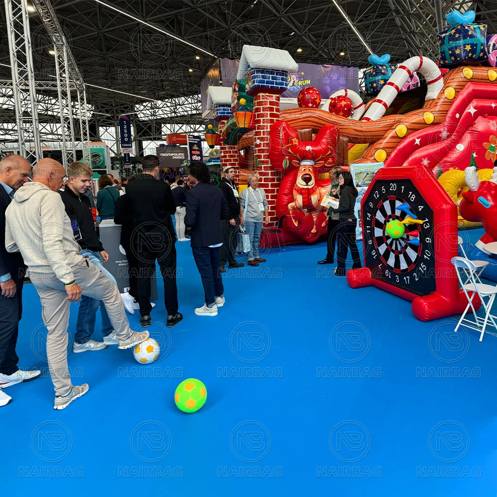 Chinal Darts Inflatable Archery Outdoor Inflatable Soccer Dart Carnival Game Football Dartboard Ideal for Party, Team Building