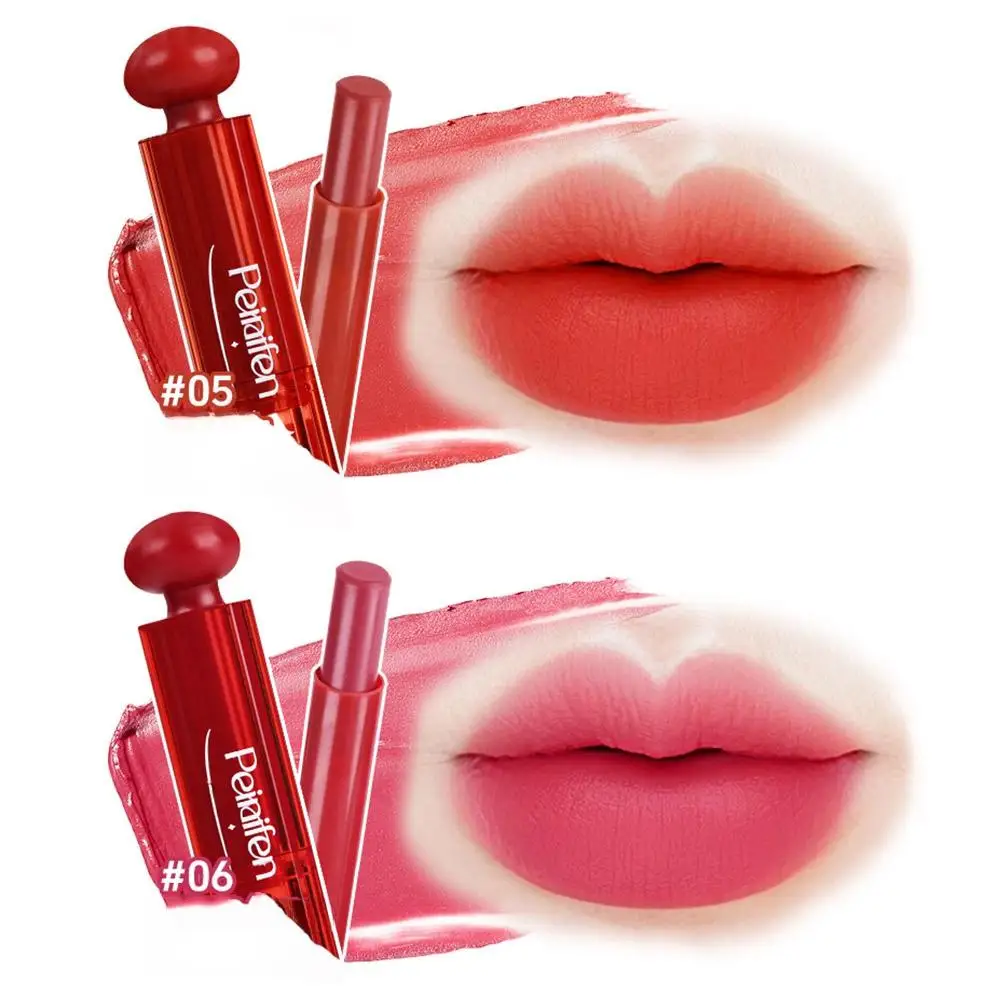 6피스 리퀴드 립스틱 매트 벨벳 립 글로스 세트 다크 레드 브라운 립 글레이즈 키트 방수 보습 투명 립 오일