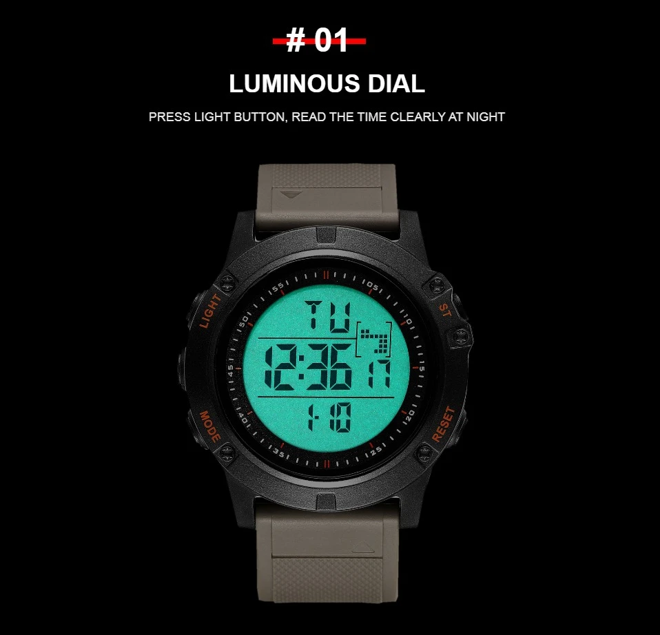 Fashion OHSEN Hombre Male Digital Watches 5ATM Dive Man Mens Sports Grey Wristwatches Hand clocks Man Watch Reloj Masculino