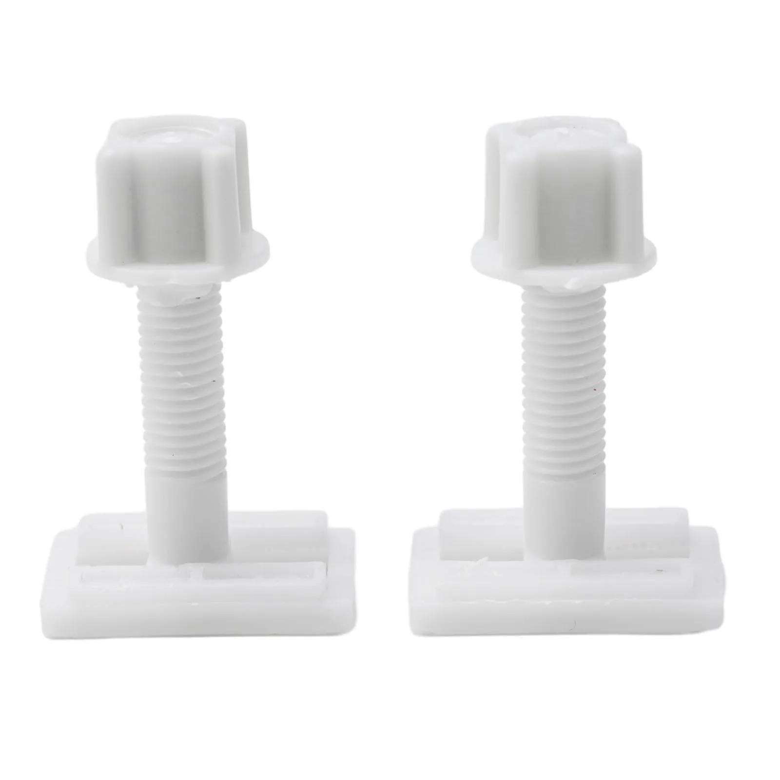 2PC 6cm Toilet Seat White Hinges Full Set Bolts Screws Bathroom Repair Kit Toilet Cover Screw Accessories Tools