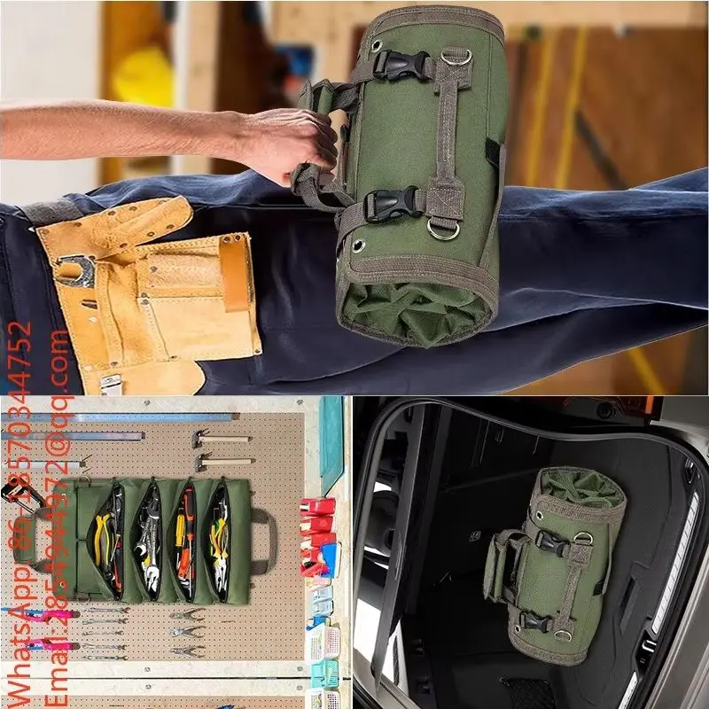 2026    Roll‑Up Tool Pouch Hanging Car Tool Bag Electrician Hardware Storage Organizer for Vehicle Repair