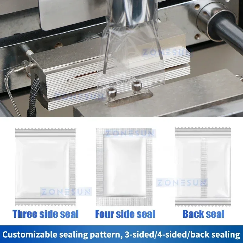 ZONESUN ZS-SLFK80 Automatic Gummy Packaging Machine Candy Packing Vertical Form Fill Seal Granule Equipment