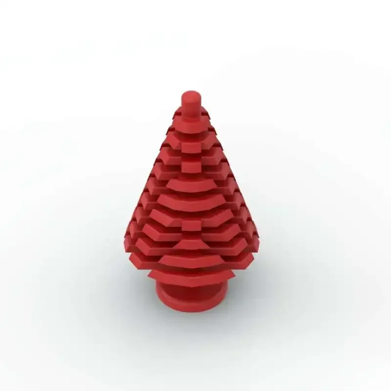 Moc 10 pçs natal grande pinheiro quebra-cabeça partícula 3471 blocos de construção kit floresta verde planta tijolos brinquedos presente natal dropshipping