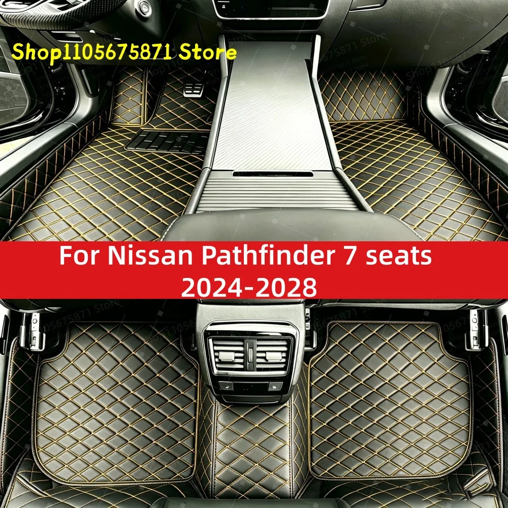 Custom Car Floor Mats Fit For Nissan Pathfinder 7 seats 2024 2025 2026 2027 2028 Car Mat Accessories Mats Carpets