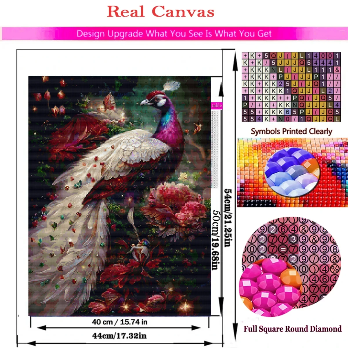 New 2024 Fantasy Peacock Full Diamond Painting Flowers Landscape DIY Mosaic Diamond Embroidery 5D Cross Stitch Birds Home Decor