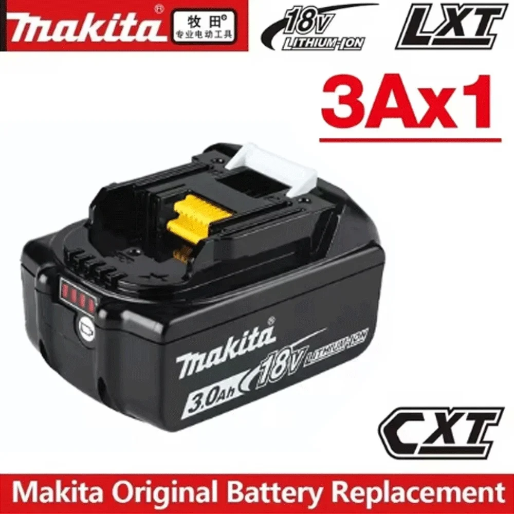 

Original Makita 3000mah for Makita 18v Battery BL1830B BL1850B BL1850 BL1840 BL1860 BL1815 Replacement Lithium 3Ah Battery