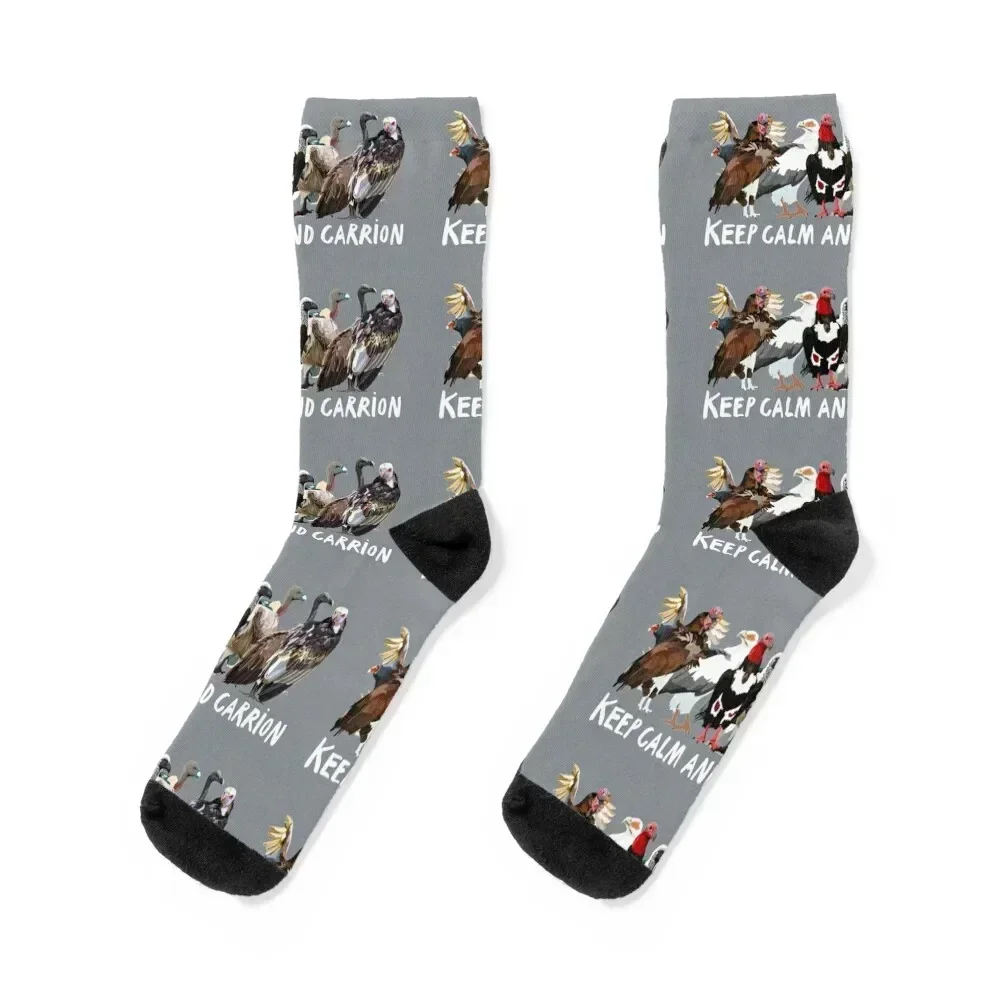 

Keep Calm and Carrion Vulture Socks valentine gift ideas fashionable compression new in's Boy Socks Women's