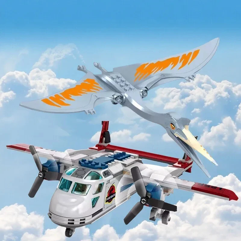 Compatible Brick Sets Dinosaur Series Building Blocks 76947 Quetzalcoatlus Plane Ambush Dinosaur World Park Toys Gift