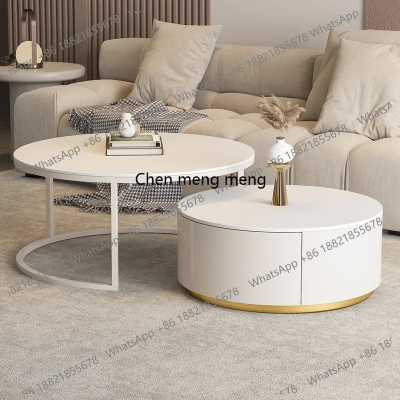 Luxury Design Side Table Modern Hardcover Hallway Italian Unique Coffee Table White Premium Center Kaffee Tische Furniture